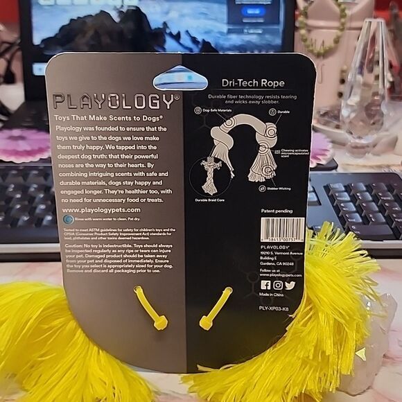 PLAYOLOGY Toys That Makes Scents To Dogs 1 small Dri-Tech Rope NIP - Picture 2 of 4